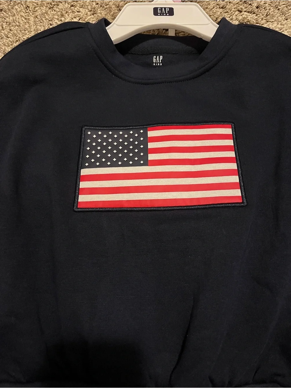 GAP Navy Crewneck Sweatshirt and shorts